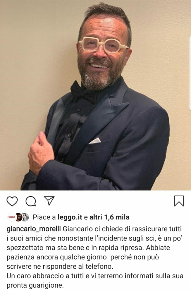 Bolzano, incidente sugli sci paura per lo chef Giancarlo Morelli